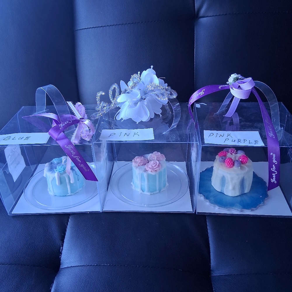 Cup Cake Candles. Hand made. Lady Joan Designs.